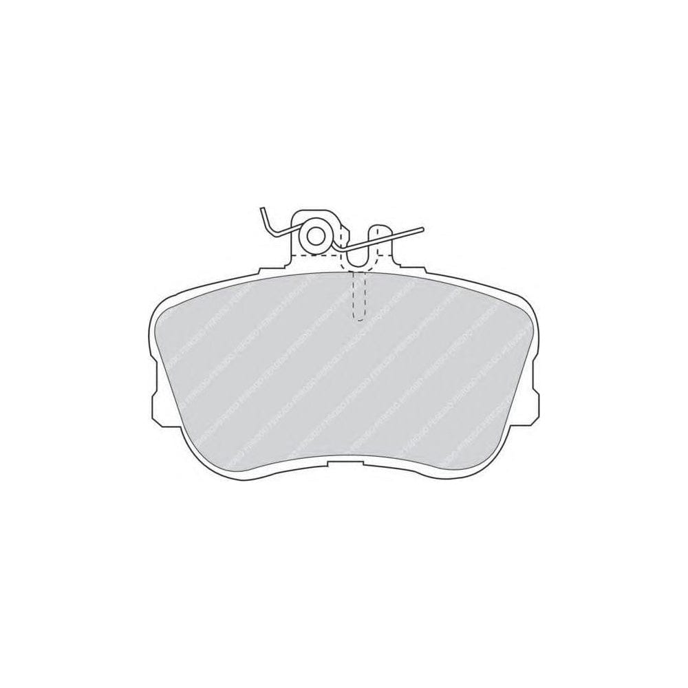 Ferodo FQT854 Brake Pad Set Suitable for Mercedes-Benz C-Class Front Axle, Excl. Wear Warning Contact, With Brake Caliper Screws