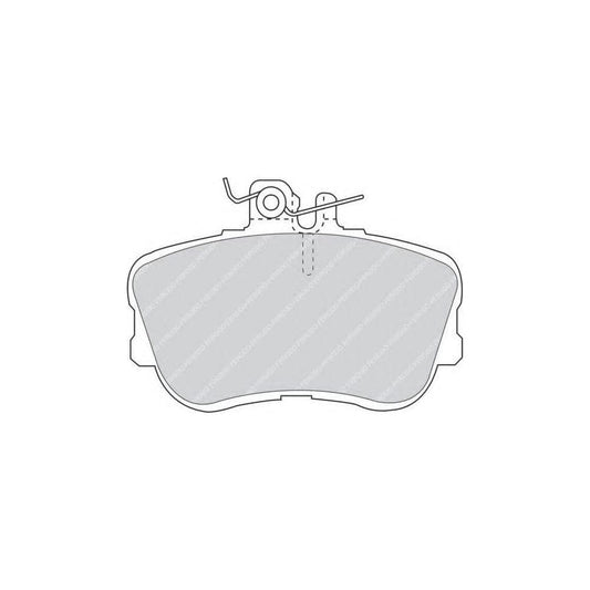 Ferodo FQT854 Brake Pad Set Suitable for Mercedes-Benz C-Class Front Axle, Excl. Wear Warning Contact, With Brake Caliper Screws