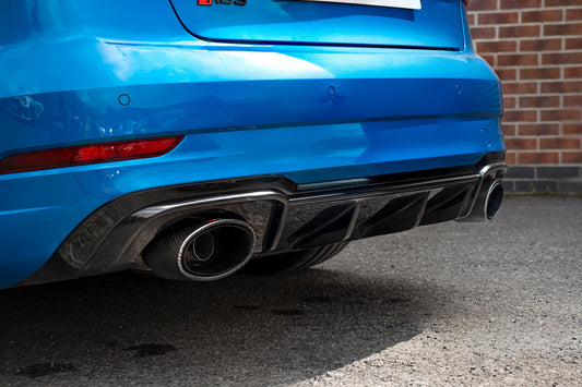 Scorpion SAU083CF Audi RS3 8V Resonated Cat/Gpf-Back System With Valves | ML Performance UK UK