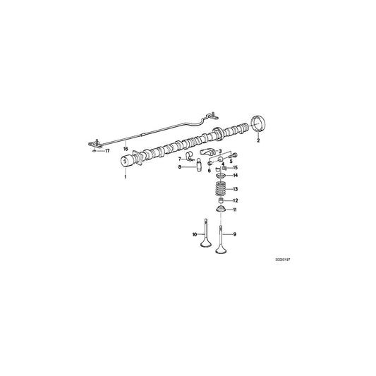 Genuine BMW 11332241527 E34 E28 E30 Knurled Bolt (Inc. 524d, 524td & 324td)