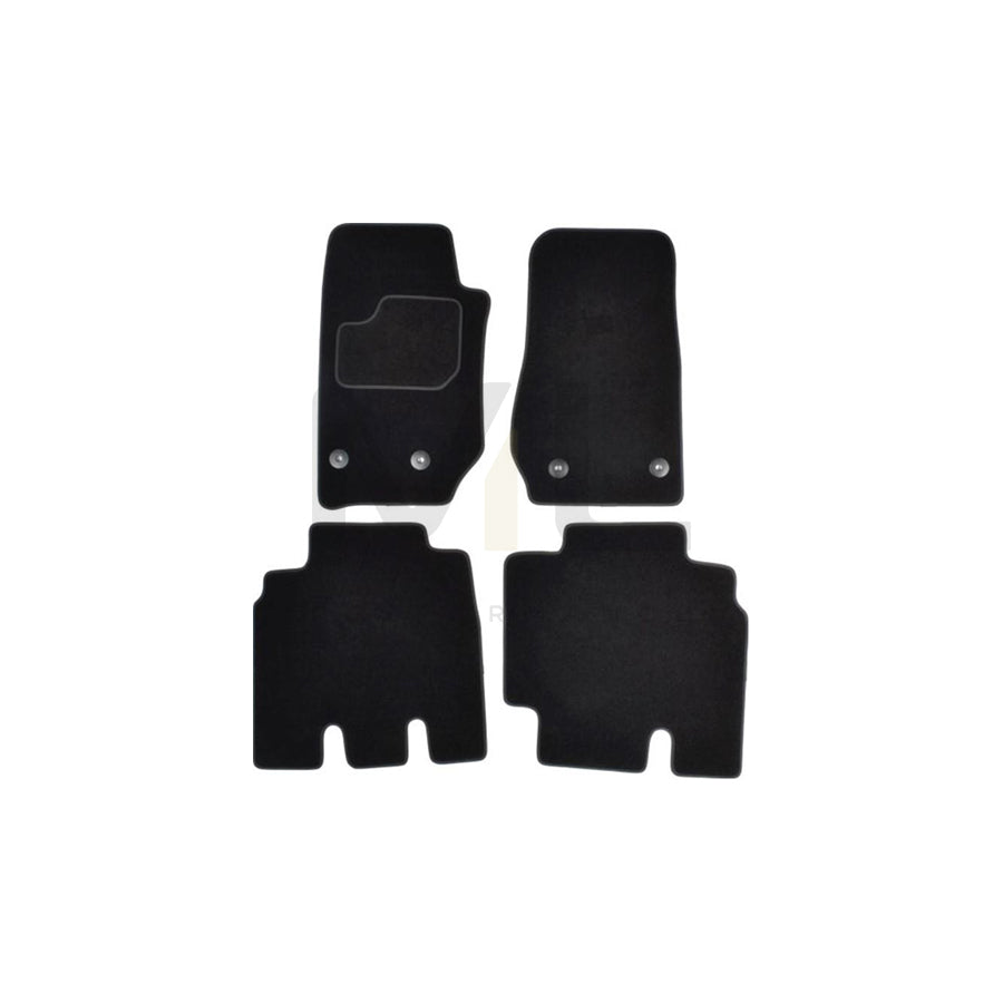 MAMMOOTH Tailored A041 JEP76 PRM 01 Floor mat set for JEEP Wrangler III Off-Road (JK) Textile, Front and Rear, Quantity: 4, Black