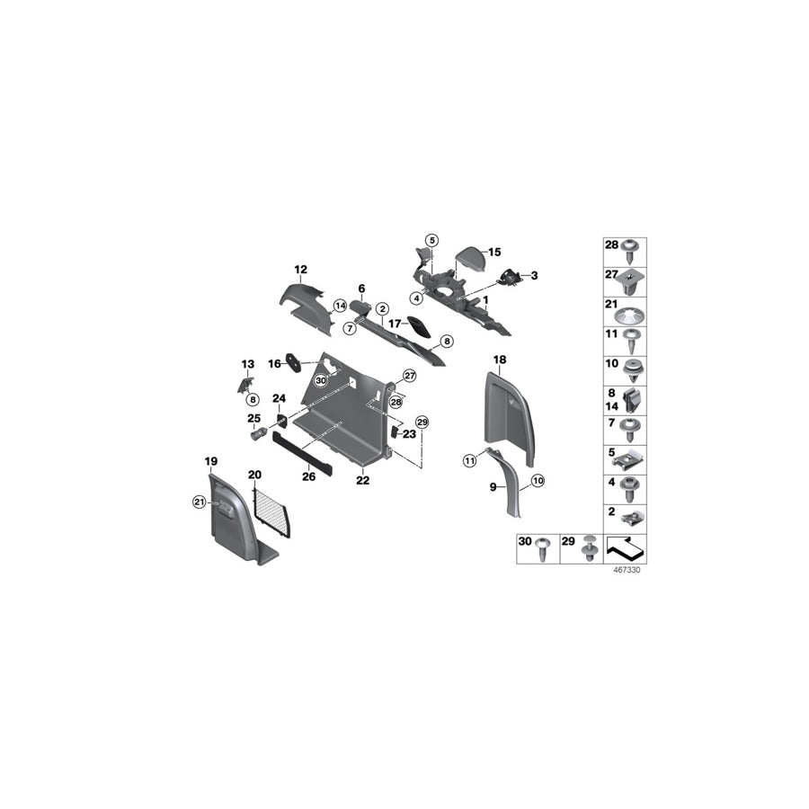 Genuine BMW 51477358004 F26 Absorber Right (Inc. X4 28iX, X4 35dX & X4 30dX)