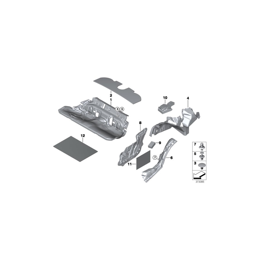 Genuine BMW 51477353984 Insulator, Mount, Waist Rail, Right (Inc. 330dX, 335iX & 320dX)