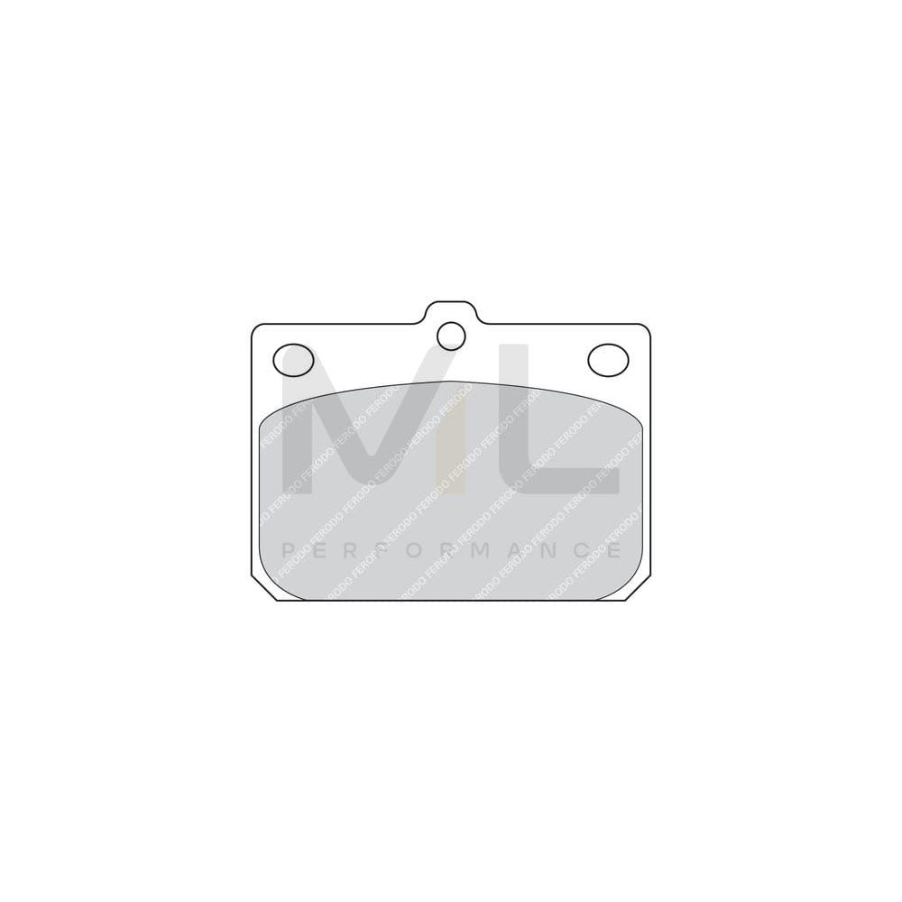Ferodo Premier FDB85 Brake Pad Set Not Prepared for Wear Indicator