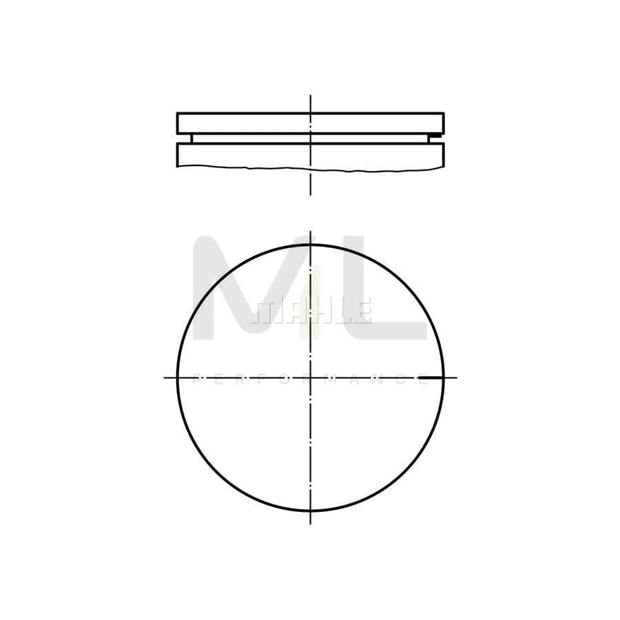 MAHLE ORIGINAL 082 78 00 Piston 89,0 mm, without cooling duct | ML Performance Car Parts