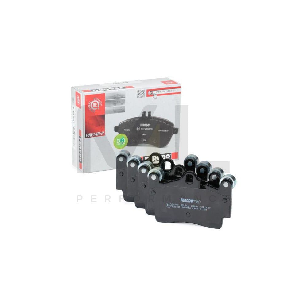 Ferodo Premier Eco Friction FDB1627 Brake Pad Set Prepared for Wear Indicator, Without Accessories