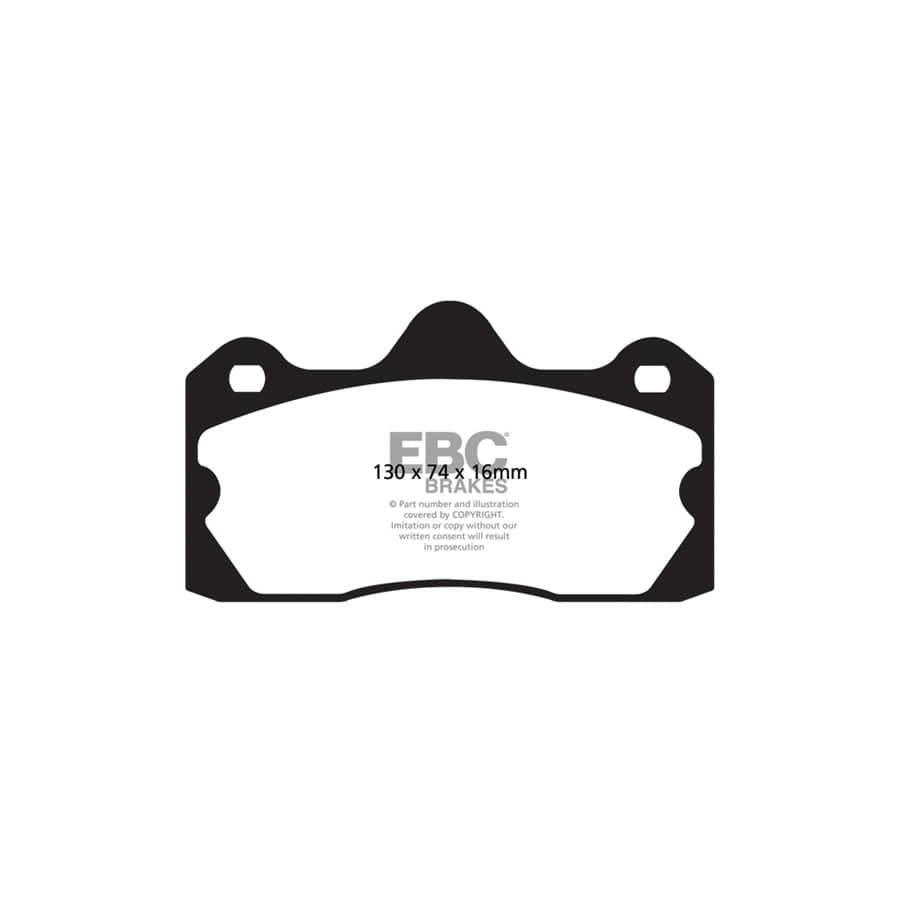 EBC PD02KR423 Lotus Redstuff Rear Brake Pad & Plain Disc Kit - AP Caliper (Inc. Evora & Exige) 2 | ML Performance UK Car Parts