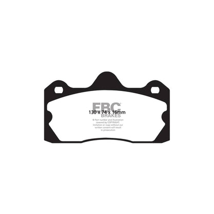 EBC PD02KR423 Lotus Redstuff Rear Brake Pad & Plain Disc Kit - AP Caliper (Inc. Evora & Exige) 2 | ML Performance UK Car Parts