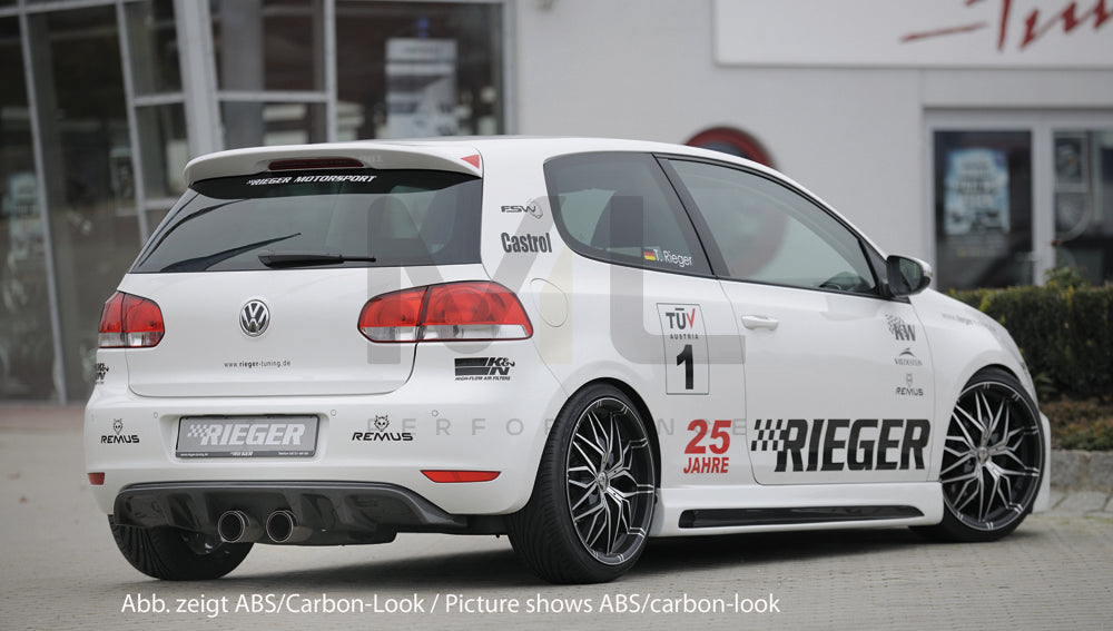 Rieger 00059514 VW Mk6 Golf Rear Diffuser 2 | ML Performance UK Car Parts