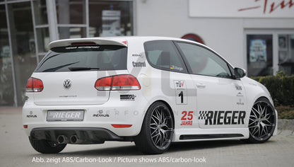 Rieger 00059514 VW Mk6 Golf Rear Diffuser 2 | ML Performance UK Car Parts