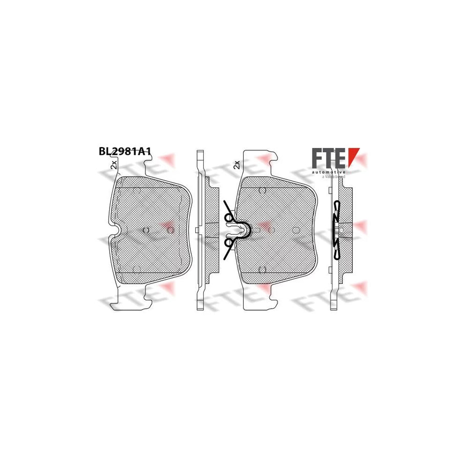 FTE Bl2981A1 Brake Pad Set