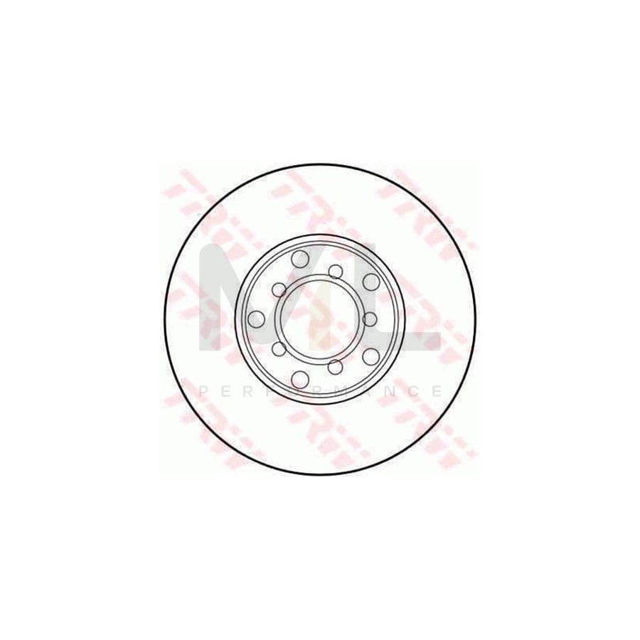 TRW DF1572 Brake Disc Solid  - 1 piece