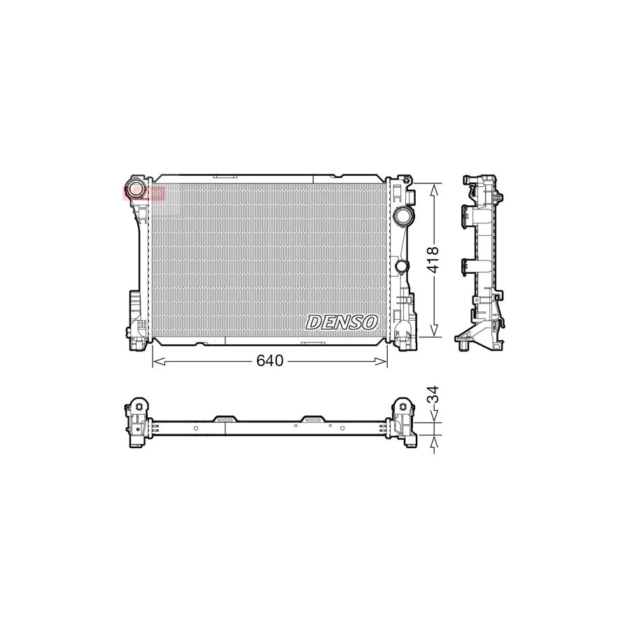 DENSO DRM17115 Engine Radiator