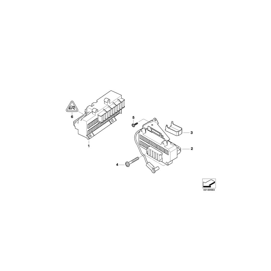 Genuine BMW 07149147336 E66 E67 E65 Sheet Metal Screw M5X44 (Inc. 730d, 750Li & 735i)