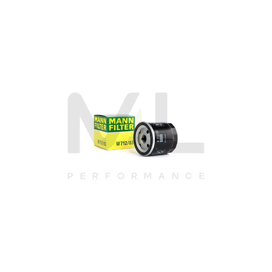 MANN-FILTER W 712/83 Oil Filter Spin-on Filter, with one anti-return valve