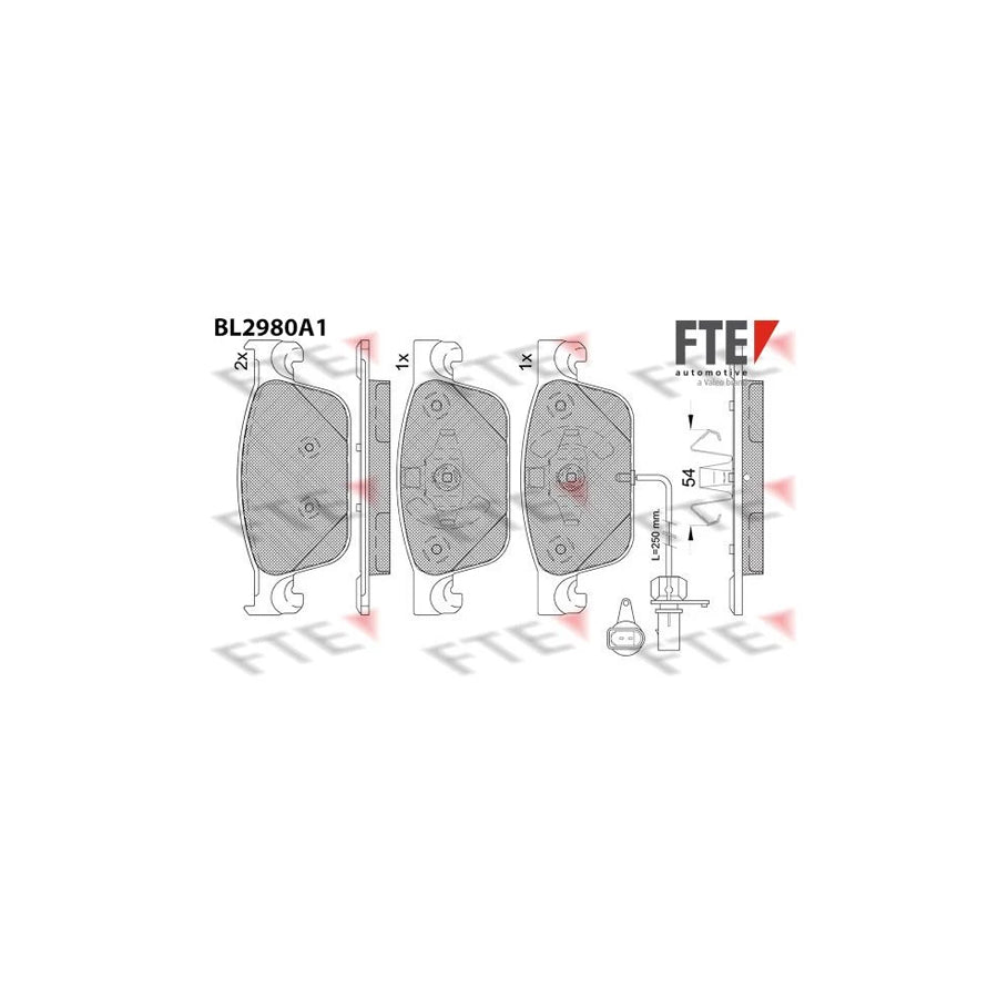 FTE Bl2980A1 Brake Pad Set