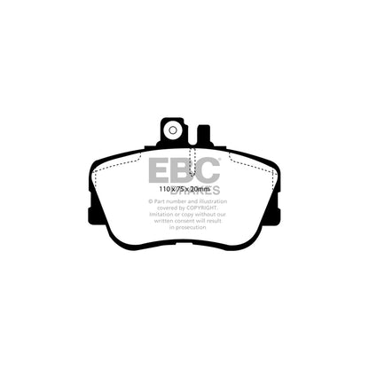 EBC PD01KF904 Mercedes-Benz W202 Greenstuff Front Brake Pad & Plain Disc Kit  - ATE Caliper 2 | ML Performance UK Car Parts