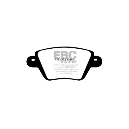 EBC DP1543 Renault Kangoo Ultimax Rear Brake Pads 2 | ML Performance UK Car Parts