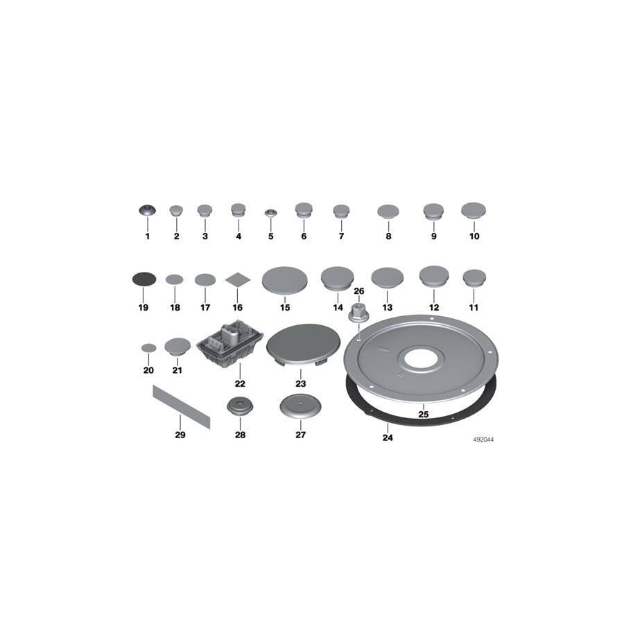 Genuine BMW 51477343485 G11 G15 G12 Cover For Steering Column Opening (Inc. 740e, 745e & 750Li)