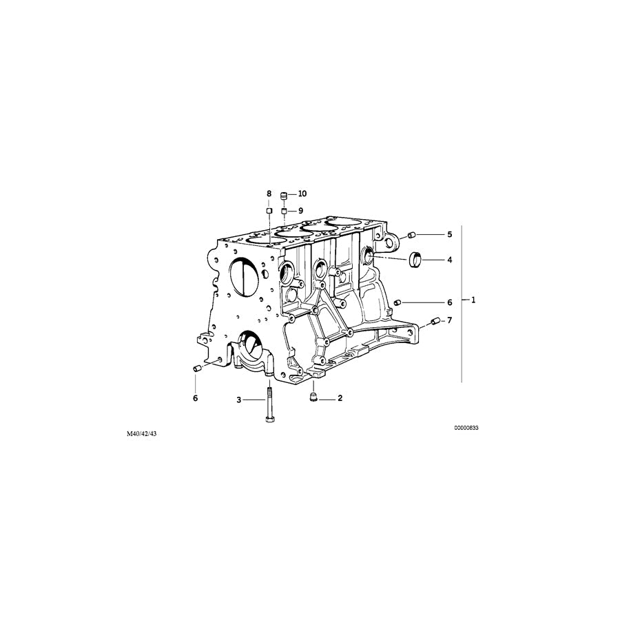 Genuine BMW 11421717989 E30 E36 Blind Plug (Inc. 316i)