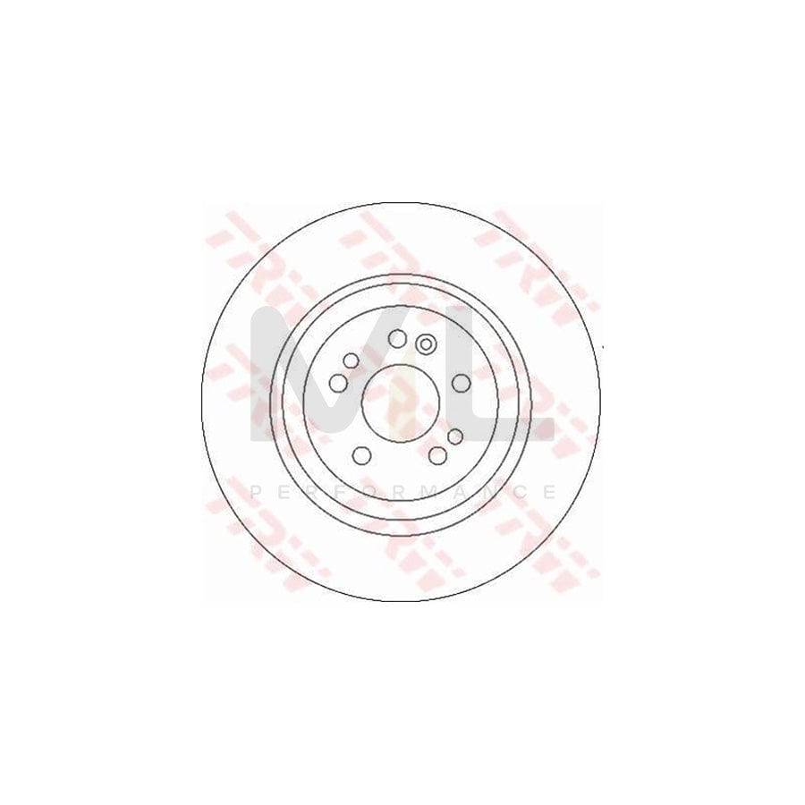 TRW DF4222 Brake Disc suitable for MERCEDES-BENZ ML-Class (W163) Vented  - 1 piece