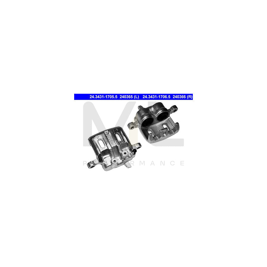 ATE 24.3431-1706.5 Brake Caliper without holder