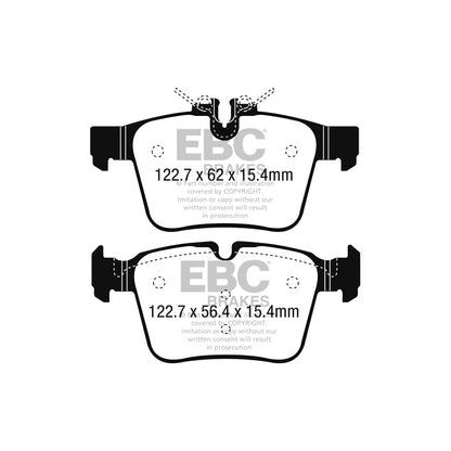 EBC PDKR1061 Mercedes-Benz W/S/C/A205 Ultimax Rear Brake Pad & Plain Disc Kit - ATE Caliper 2 | ML Performance UK Car Parts