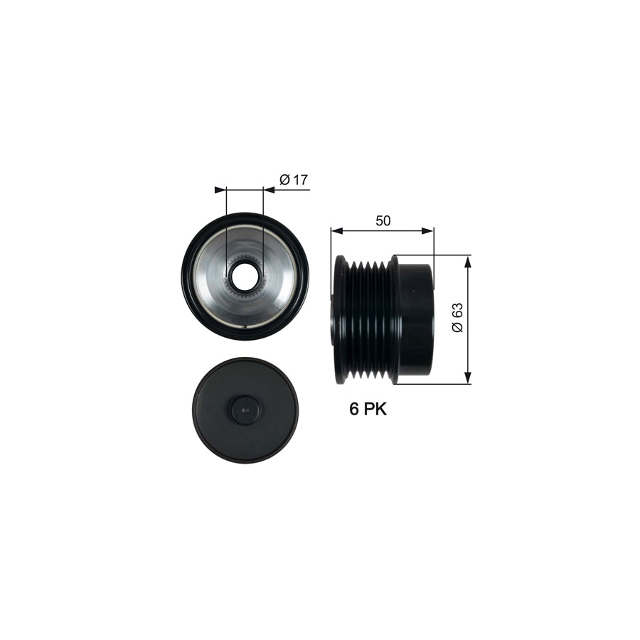 Gates OAP7186 Alternator Freewheel Clutch