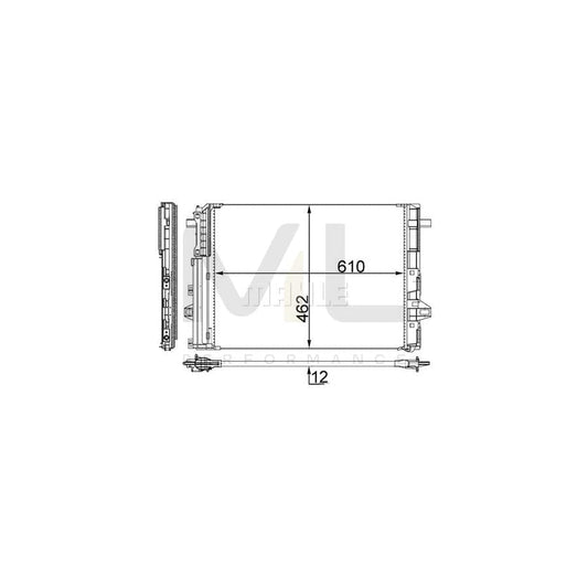 MAHLE ORIGINAL AC 446 000S Air conditioning condenser with dryer | ML Performance Car Parts