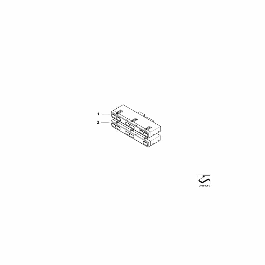 Genuine BMW 61319163857 E64 Switch Unit, Center Console (Inc. M6)