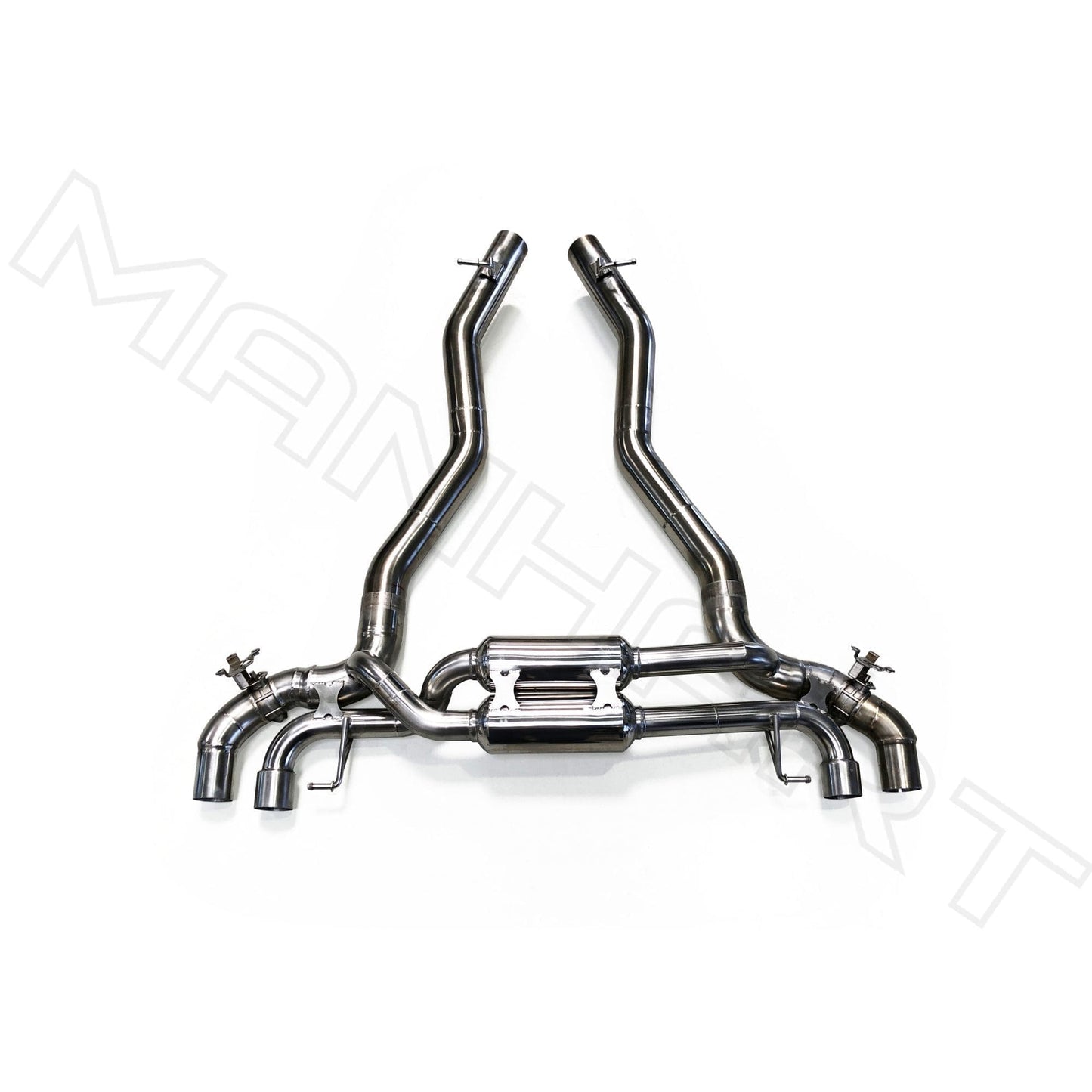 MANHART MH5F9011103_M5 SLIP-ON RACE EXHAUST FOR BMW F90 M5 (COMPETITION / CS) WITH VALVE CONTROL