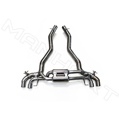 MANHART MH5F9011103_M5 SLIP-ON RACE EXHAUST FOR BMW F90 M5 (COMPETITION / CS) WITH VALVE CONTROL