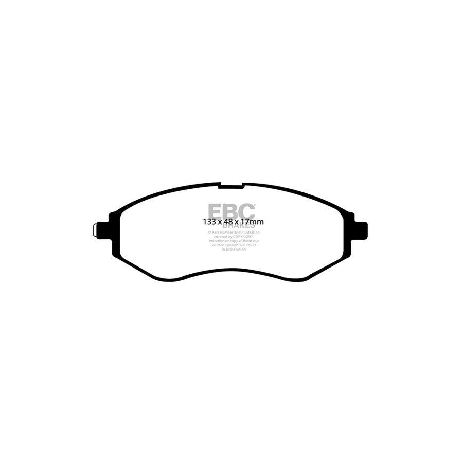 EBC DP1213 Chevrolet Daewoo Holden Proton Ultimax Front Brake Pads (Inc. Aveo, Kalos & Barina) 2 | ML Performance UK Car Parts