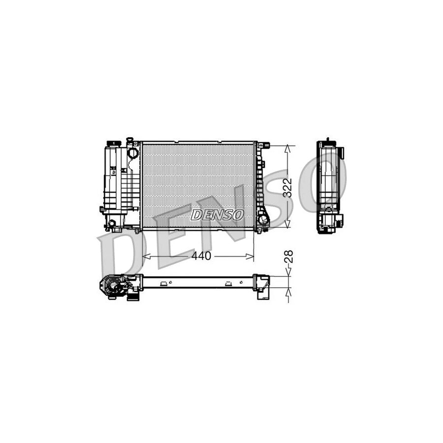 DENSO DRM05042 Engine Radiator