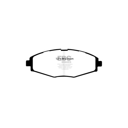 EBC DP1212 Chevrolet Daewoo Ultimax Front Brake Pads (Inc. Matiz & Lanos) 2 | ML Performance UK Car Parts
