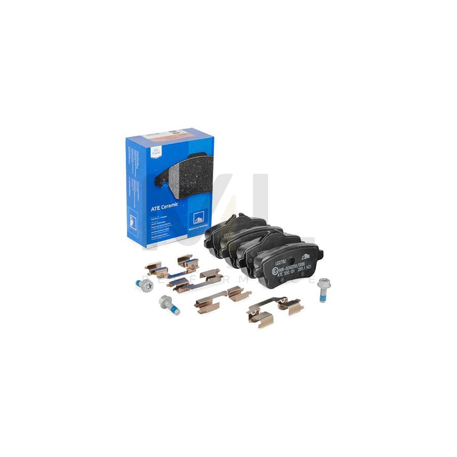 ATE Ceramic 13.0470-2782.2 Brake pad set excl. wear warning contact, prepared for wear indicator, with brake caliper screws, with accessories