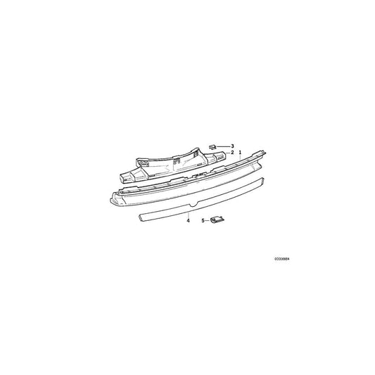 Genuine BMW 51122252014 E31 Foil M TECHNIC (Inc. 840Ci)