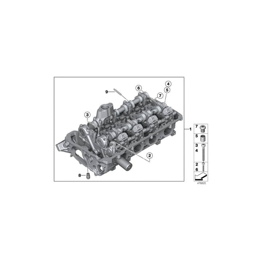 Genuine BMW 11127603917 G11 M G12 Fit Bolt M6X75 (Inc. X5 50iX 4.0, X5 M50iX & X7 M50iX)
