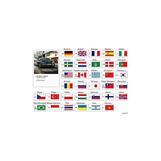 Genuine BMW 01402964305 G11 G12 Owner'S Manual For G11, G12 DE (Inc. 740LiX, 730Ld & 750dX)
