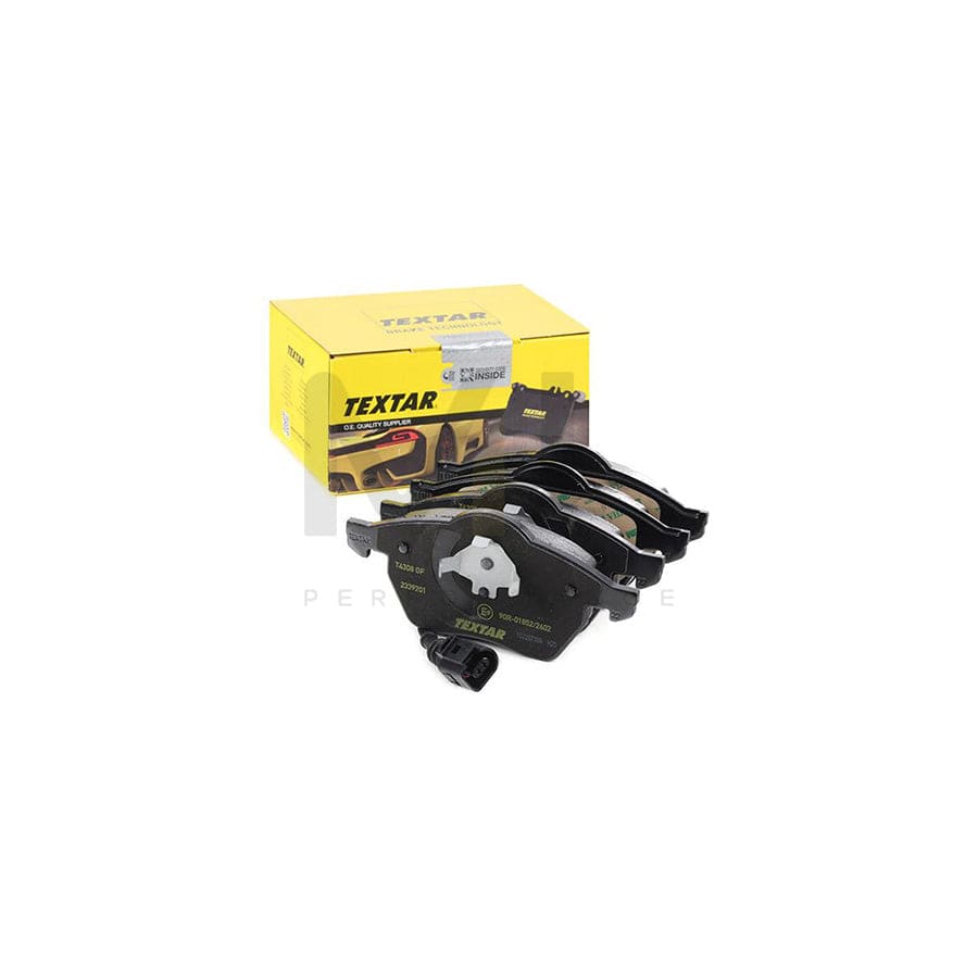 TEXTAR 2339201 Brake pad set with integrated wear warning contact