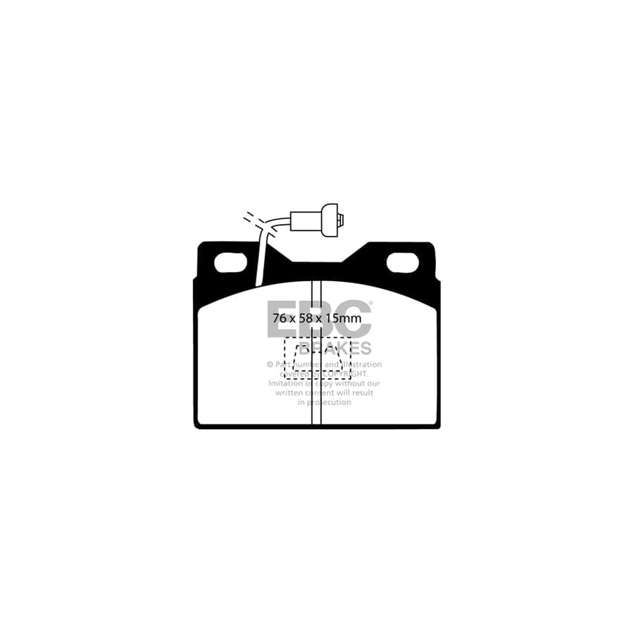 EBC PDKF2278 Peugeot 204 Ultimax Front Brake Pad & Plain Disc Kit 2 | ML Performance UK Car Parts