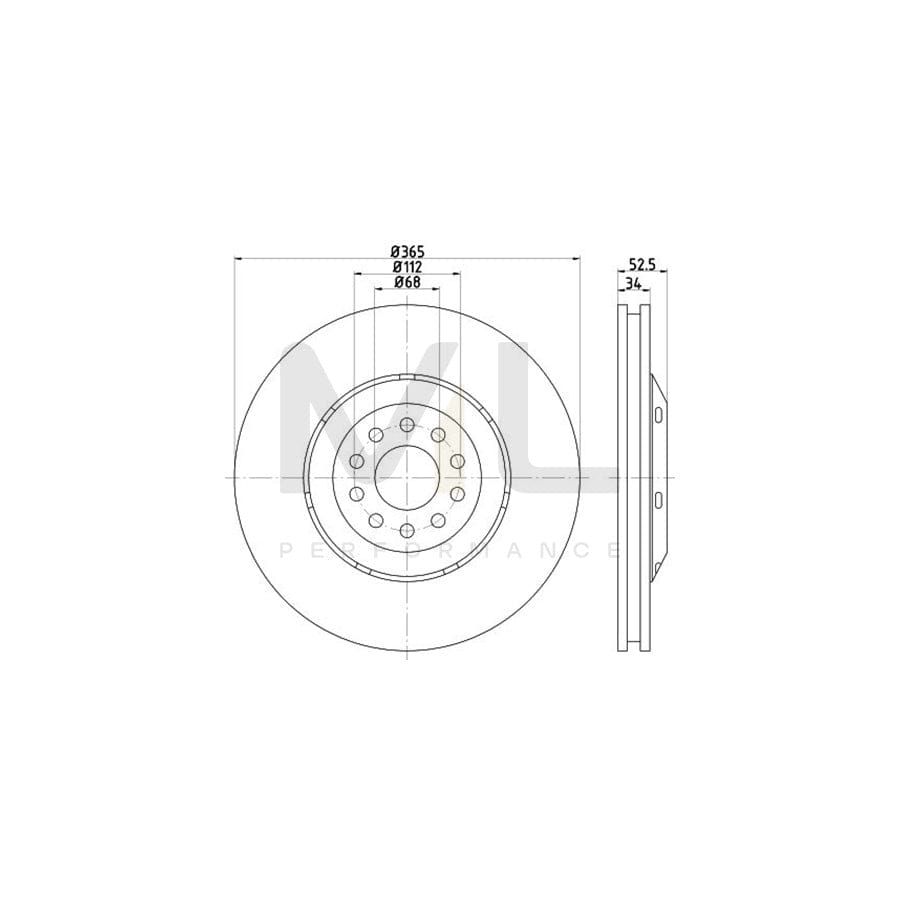 TEXTAR OE-Line 92207510 Brake Disc for AUDI A6 Internally Vented, Coated, High-carbon, without wheel hub, without wheel studs