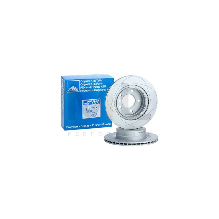ATE PowerDisc 24.0320-0195.1 Brake Disc Vented, Coated, High-carbon, with bolts/screws  - 1 piece