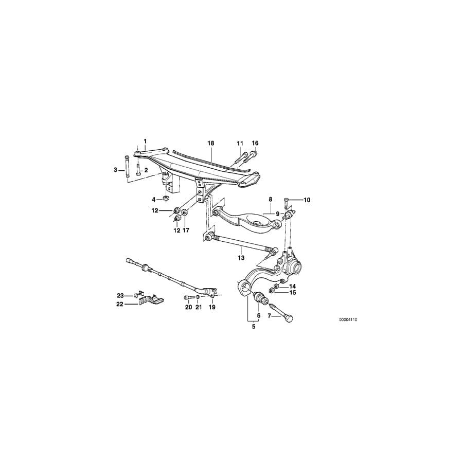Genuine BMW 33321135593 Hex Bolt M12X1,5X129 (Inc. Z1)