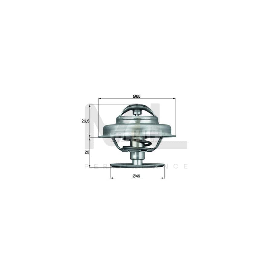 MAHLE ORIGINAL TI 194 87D Engine thermostat for FIAT Cinquecento (170) Opening Temperature: 87��C, with seal | ML Performance Car Parts