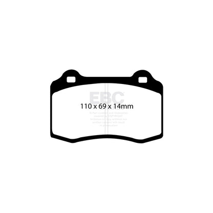 EBC PD03KR194 Cadillac Yellowstuff Rear Brake Pad & Plain Disc Kit - Brembo Caliper (Inc. STS & STS-V) 2 | ML Performance UK Car Parts