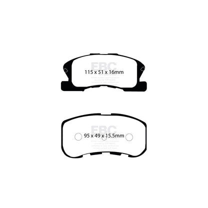 EBC DP1217 Daihatsu Perodua Ultimax Front Brake Pads (Inc. Move, Sirion, YRV, Kenari) 2 | ML Performance UK Car Parts