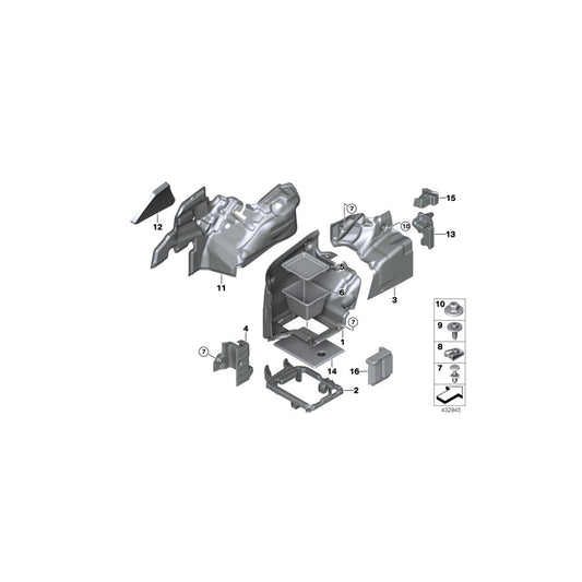 Genuine BMW 51477362215 F83 F33 Seal, Belt Feed Slot, Rear Left (Inc. 430i, 435dX & 435i)