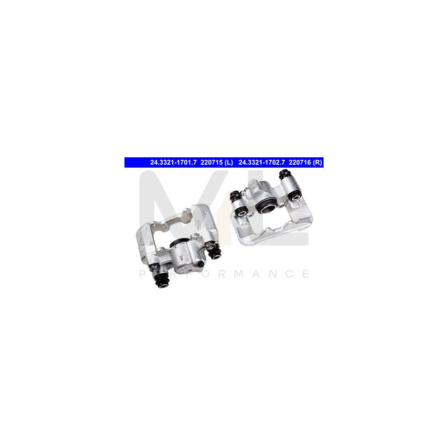 ATE 24.3321-1701.7 Brake Caliper for TOYOTA Yaris Verso (P2) without holder