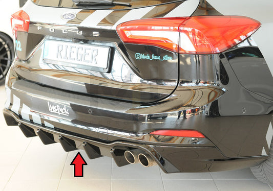 Rieger 00088240 Ford DEH Focus 4 Rear Diffuser (Inc. Focus 4 ST) 1 | ML Performance UK Car Parts
